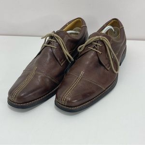 Mens Sandro Brown Leather Derby shoes